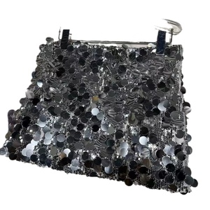 Minigonna con <span class=keywords><strong>paillettes</strong></span> lucide per bambine, <span class=keywords><strong>gonna</strong></span> estiva a vita elastica per feste e uso quotidiano - Product Image 5