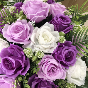 E-1263 OULI <span class=keywords><strong>Flores</strong></span> Artificiales de Lirio y Crisantemo al por Mayor para Funerales - Product Image 4