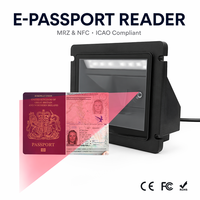 Escáner de Código de Barras MF61 Omnidireccional USB RS232 CCD con Fuente de Luz, Lector de Quiosco de Autoservicio, Lector de Códigos QR 1D 2D, Escáner de Pasaportes MRZ