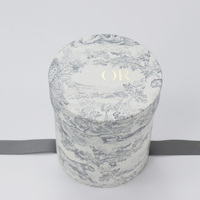 Boîte Cadeau Luxe Cylindrique pour Pinceaux de Maquillage, Emballage Rigide en Carton avec Laminage Mat, Matériaux Recyclables, Boîtes en Carton Écologiques pour