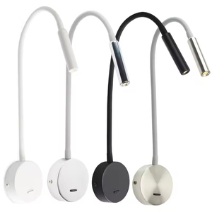 Lámpara de Lectura LED Moderna de Aluminio para Pared con Diseño de Tubo Flexible Tipo Serpiente para Dormitorio, Foco Flexible con Garantía de 3 Años - Product Image 2