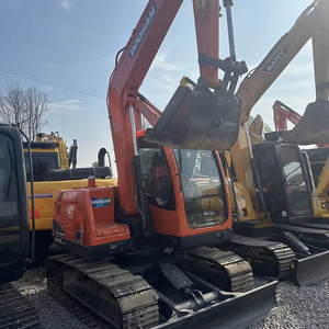 Doosan รถขุดตีนตะขาบไฮดรอลิก DX75มือสอง Doosan เครื่องยนต์7.5ตัน/มอเตอร์ทำงานต่ำผ่านการรับรอง EPA CE - Product Image 1