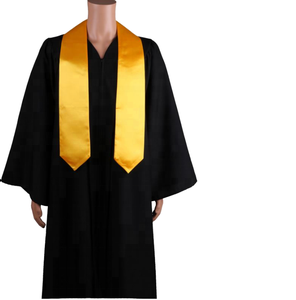 Unisex adulto mate Escuela Secundaria soltero graduación vestido gorra borla estola Honor cordón conjunto 100% poliéster-uniforme escolar al por mayor - Product Image 2