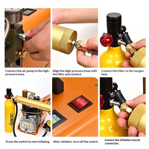 Bomba de Aire Eléctrica de Alta Presión DIDEEP de Grado <span class=keywords><strong>Industrial</strong></span> para <span class=keywords><strong>Buceo</strong></span>, 40MPa, Acero Inoxidable, 4L, Inflador Pequeño con Filtro, Inodoro - Product Image 5
