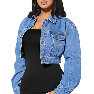 Nouvelle conception de veste en jean personnalisée, veste en jean à séchage rapide pour femmes, veste en jean décontractée de style occidental, OEM - Product Image 1