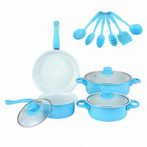 Juego de Ollas de Hierro Fundido Ecológicas, Sartén Antiadherente, Olla, Sartén para Freír, Conjuntos Completos para Cocina, Venta al por Mayor Transfronteriza - Product Image 3