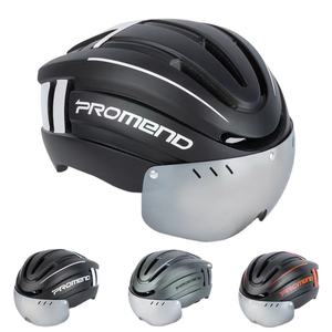 PROMEND casco da bici da strada <span class=keywords><strong>MTB</strong></span> professionale con protezione della testa con lampada a diodi a emissione luminosa ricaricabile - Product Image 4