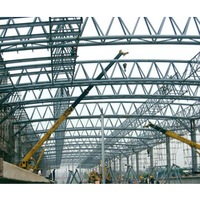 Structure en acier préfabriquée de style industriel, bâtiment de gymnastique, toit en treillis, centre sportif avec sites sportifs, conception de bâtiment en métal