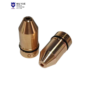 उच्च गुणवत्ता वाला बुलेट लेजर नोजल डाया.10.5 मिलान उच्च गुणवत्ता वाले ढक्कन/बेस फाइबर कटर वेल्डिंग हेड डबल/सिंगल लेयर नोजल - Product Image 6