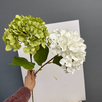 Fleur Artificielle Nouvelle Hydrangea Baroque Unique en Soie pour Mariage et Décoration Intérieure