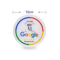 Autocollants de table en acrylique NFC NTAG215 Mini Tag 13,56 MHz étanches avec code QR pour réseaux sociaux, support tactile mobile et contrôle d'accès