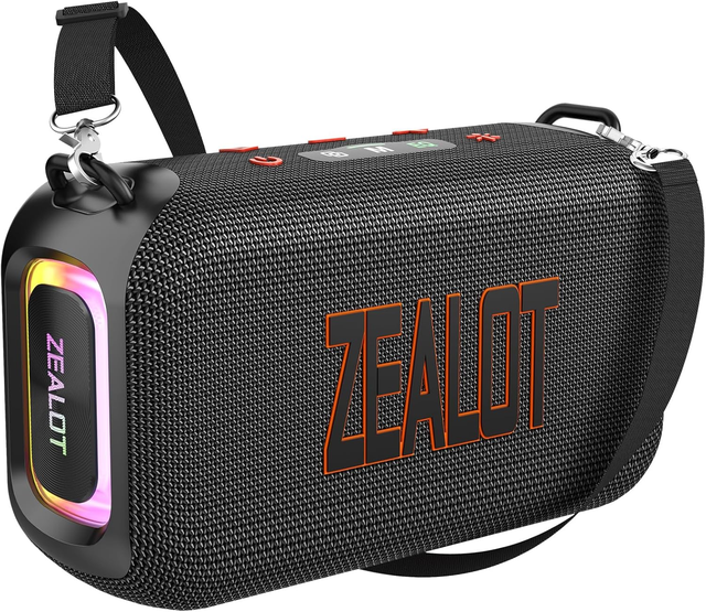 ZEALOT S85  Speaker 50W 60W Peak Portable Outdoor IPX6 Waterproof 8000mAh TWS RGB Wireless Speaker with Deep Bass
