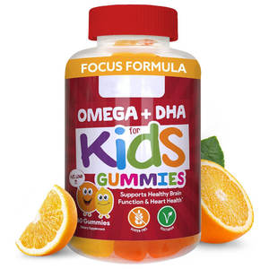 אומגה מותג פרטי בהתאמה אישית תומכת במוח, במפרקים, בלב, בעיניים, במערכת החיסון, 100% טהור אורגני, מולטי ויטמין לילדים, גומי DHA אומגה 3 - Product Image 1