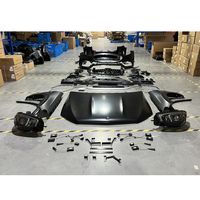 Kit carrosserie complet pour W166 GLE 12-19y à W167 GLE63 20-25y Kit carrosserie PP Pare-chocs avant Grille Pare-chocs arrière Diffuseur arrière Embouts d'échappement