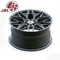 Jantes forgées monobloc 16-24 pouces, finition argent mat, à rayons maillons, concaves profondes, en alliage d'aluminium pour voitures de sport, berlines, coupes et SUV