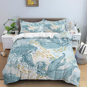 غطاء لحاف لفصل الصيف مُزين بالفاكهة والزهور مطبوع رقميًا ثلاثي الأبعاد مجموعة مفارش أسِرة مزينة بزهور زاهية ملونة مع غطاء للوسادة - Product Image 5