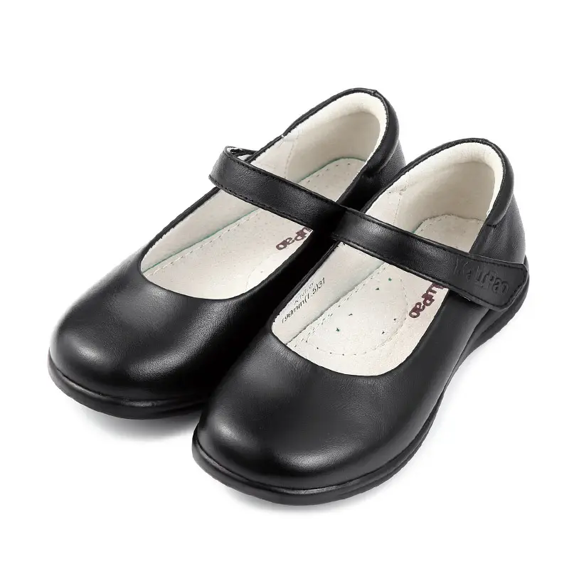 KALUPAO Girl's Mary Jane School Uniform Shoes Kids Leather Shoes Factory