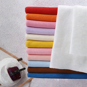 Tejido de punto acanalado 2x2 RTS, 95% algodón, 5% elastano, ecológico, peinado, de alta densidad 360 g/m², 20S, teñido liso, para cuello, puño y dobladillo. - Product Image 3