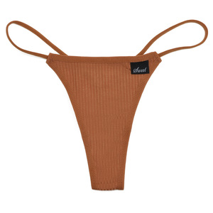 Mini bragas <span class=keywords><strong>de</strong></span> algodón para <span class=keywords><strong>mujer</strong></span>, tangas <span class=keywords><strong>de</strong></span> Color café, Sexy, serie - Product Image 3