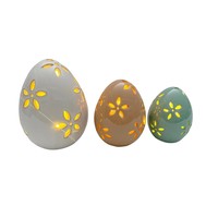 Oeufs de Pâques en céramique bon marché Oeufs décoratifs en céramique Oeufs en porcelaine