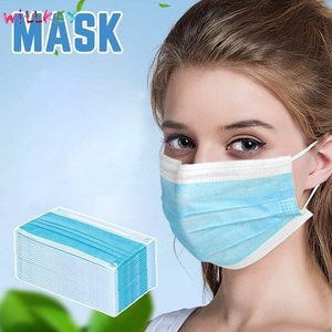 Usa e getta <span class=keywords><strong>3</strong></span> Strati di Tessuto Non Tessuto Respirazione Faccia Comodo Scudo Di Sicurezza di Protezione Maschera per Il Viso - Product Image 3