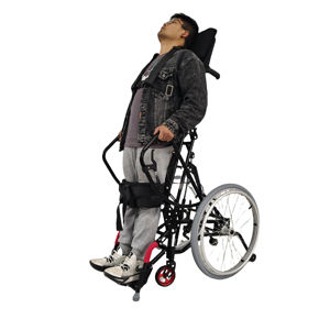 Sedia a rotelle manuale sedia a rotelle per disabili sedia a rotelle leggera sportiva e manualmente in piedi vendita calda - Product Image 1