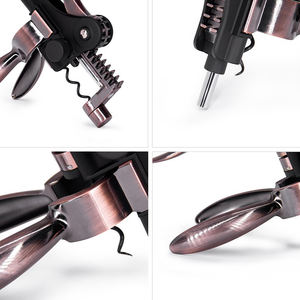 <span class=keywords><strong>2026</strong></span> 최고의 선물 와인 액세서리 청동 병따개 금색 와인 오프너 스탠드 포함 - Product Image 5