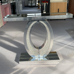 <span class=keywords><strong>Mesa</strong></span> Consola con Espejo en Forma de Oliva, Elegante y Grande, con Espejo y Diamantes Triturados, para Pasillo y Sala de Estar - Product Image 2