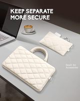 BSCI tas casing pembawa Tablet nilon lembut tahan lama kasual tahan guncangan kustom pabrik tas Laptop Puffer lengan Laptop