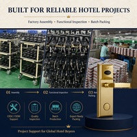 Serrure électronique d'hôtel durable, serrure de porte intelligente RFID avec carte RFID de proximité, logiciel d'hôtel gratuit
