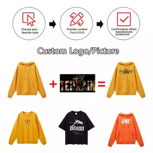 Multi-color Luxury Pullover Hoodies Casual Street Outdoor Knitted Plain Dyed Sweatshirt Fabric Supports 6 En 1 Plus Size Hooded