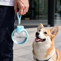 Bouteille d'hydratation pour animaux de compagnie de 360 ml, abreuvoir rabattable, abreuvoir léger pour chien, distributeur d'eau de voyage, camping, anti-fuite, pliable, sans BPA