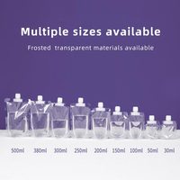 Pochettes souples à bec verseur de qualité alimentaire PET+PE pour yaourts, lassi, lait, jus de fruits et boissons