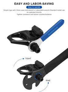 Herramienta RIDERACE para Desmontar y Instalar Pedales de Bicicleta de Montaña y Carretera, Compatible con <span class=keywords><strong>Shimano</strong></span> <span class=keywords><strong>M520</strong></span>/M8040/M8140/M820/M828 - Product Image 5