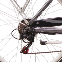 Vélo Électrique Urbain TXED pour Femme, Cadre en Alliage d'Aluminium 26 Pouces, Moteur Arrière 250W, Alimentation Solaire, Batterie 13AH