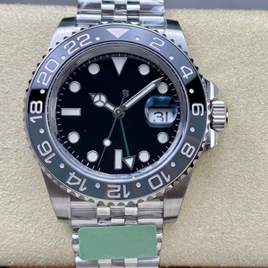 Montre à double fuseau horaire 41 mm, lunette en céramique, verre saphir, mouvement 3285, montre automatique mécanique - Product Image 1