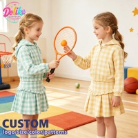 Ensemble de vêtements de sport pour filles à fleurs, ensemble de survêtement pour enfants à manches longues, vêtements de sport pour enfants, design personnalisé
