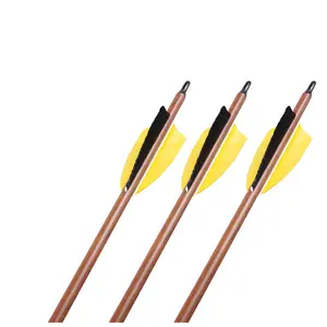 工厂销售 ID 6.2 毫米 0.2445 “直线度。 001 射箭纯碳纤维箭头木纹轴传统狩猎