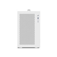 Custom Black&White Gaming Case Support Micro-ATX Computer Gaming PC Case PC Chassis Portable Cases Casing With Handle & Type-C