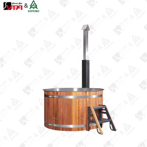 Baño <span class=keywords><strong>de</strong></span> Vapor Redondo Vapasauna, Calentado con Leña, Interior <span class=keywords><strong>de</strong></span> Acero Inoxidable, Exterior <span class=keywords><strong>de</strong></span> Cedro Rojo y Chimenea, Fácil Montaje con 1 Año <span class=keywords><strong>de</strong></span> Garantía - Product Image 3