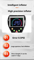 Hot Sales Digital ABS Automatic Portable Tyre Inflator Tire Pressure Monitor Fast Inflate 12-Month Warranty for Car SUV-Save