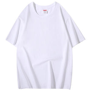 Camiseta de Algodón 100% para Hombre al por Mayor, Manga Corta, Ajuste Holgado, Color Sólido, Patrón Impreso Personalizado, Tejido Liso Teñido con Hilo - Product Image 4