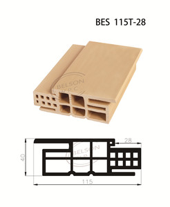 Belson WPC Installation facile WPC montant de <span class=keywords><strong>porte</strong></span> cadre de <span class=keywords><strong>porte</strong></span> intérieur économique pour grands projets Surface étanche moderne - Product Image 3