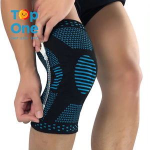 Top One Premium Élastique Réglable Double Bandage Genouillères Protection Respirante Genou Manches avec Coudières Premium - Product Image 2