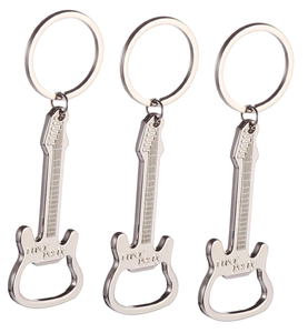 Llavero con forma de <span class=keywords><strong>guitarra</strong></span> eléctrica, llavero portátil de Metal, regalo para amantes de la música - Product Image 5