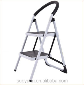 Rất khuyến khích 2 bước gấp hộ gia đình Thép bước thang 150kg rộng không trượt bàn đạp lan can cho siêu thị cầu thang - Product Image 6