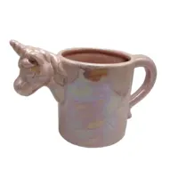 เพิร์ลสีชมพูจานยูนิคอร์นเซรามิกแก้วกาแฟ,3dสัตว์แก้วสัตว์รูปถ้วย