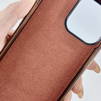 Coque de téléphone en cuir véritable de qualité supérieure de luxe magnétique pour iPhone15 16 Pro Max coque de téléphone en cuir végétalien coque de téléphone
