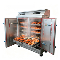 Cuiseur à riz professionnel à gaz, grande capacité, 12 plateaux, en acier inoxydable, pour restaurants, hôtels et cuisines professionnelles