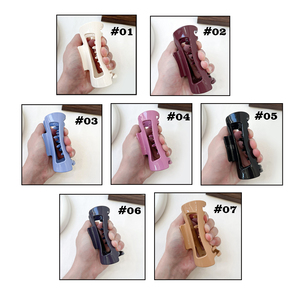 Bề Mặt Bóng Mềm Silicone Tóc <span class=keywords><strong>Clip</strong></span> Hot Bán Silicone Cá Mập Tóc Claw Mới Vuông Ponytails Không Trượt Tóc <span class=keywords><strong>Clip</strong></span> - Product Image 5